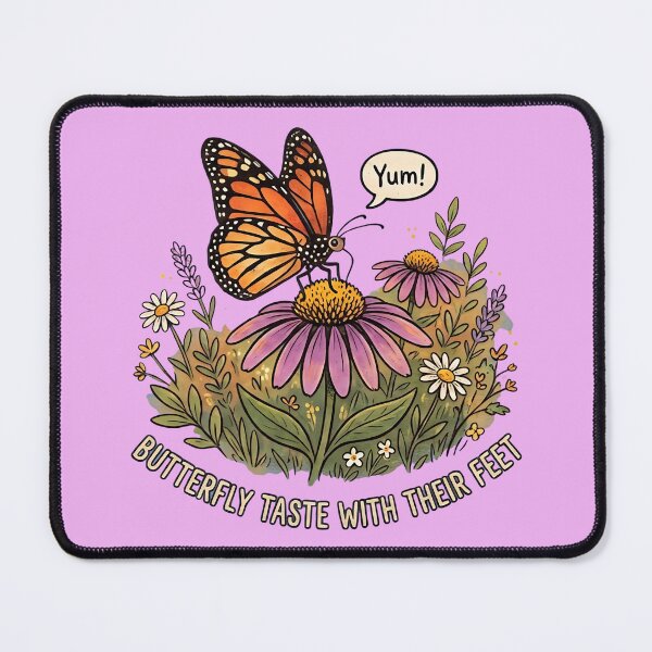 Item preview, Butterfly Taste With Their Feet - Funny Monarch Butterfly Fact designed and sold by FrozenFits.