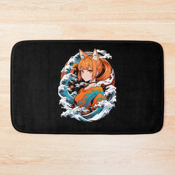 Item preview, The-Fox-Eared-Anime-Girl-Orange-Short-Hair designed and sold by malcomtir.