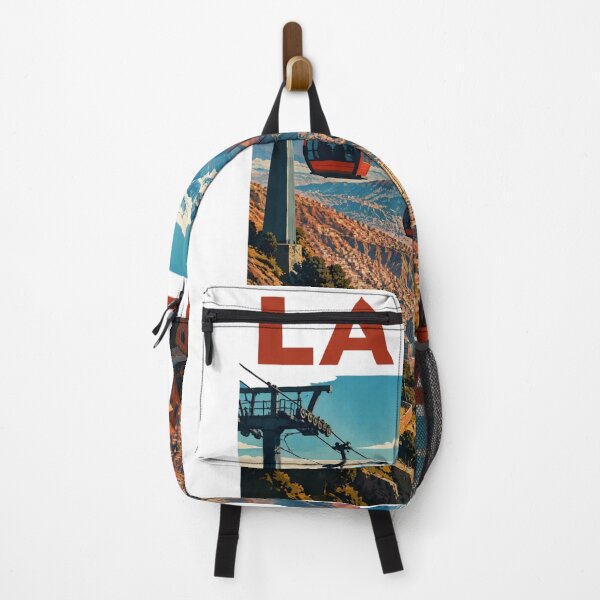 Item preview, La Paz Bolivia Vintage Travel Poster – Mi Teleferico Cable Car & Andes – Retro South America Art Tee designed and sold by bobscraze.