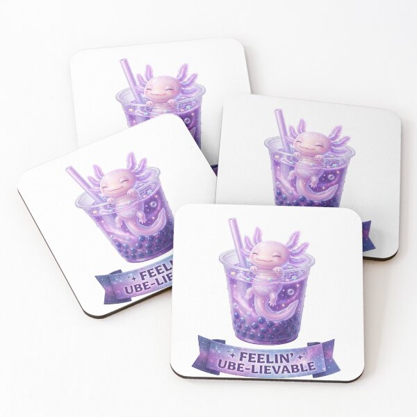 Item preview, Feelin Ube-Lievable Boba Axolotl designed and sold by LaunchLabs26.
