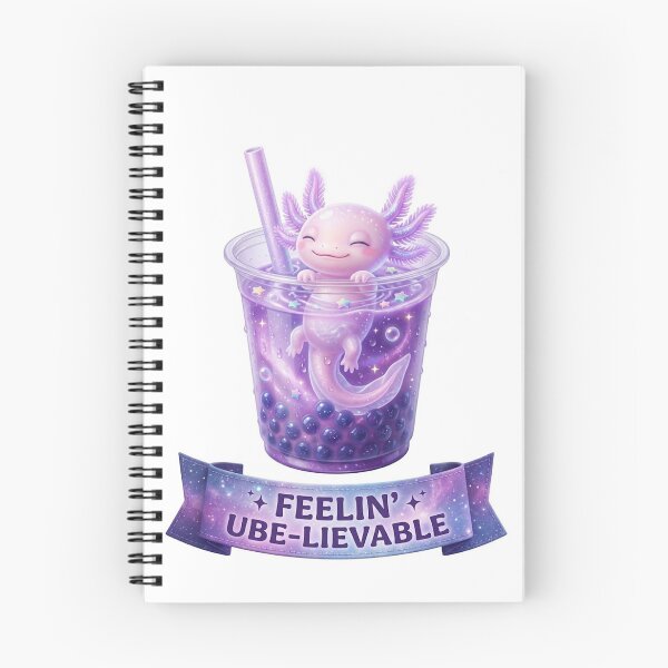 Item preview, Feelin Ube-Lievable Boba Axolotl designed and sold by LaunchLabs26.