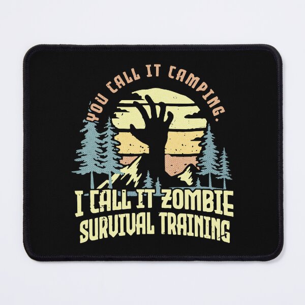 Item preview, Zombie Survival Training Camping Outdoor Humor Art designed and sold by arasijime.