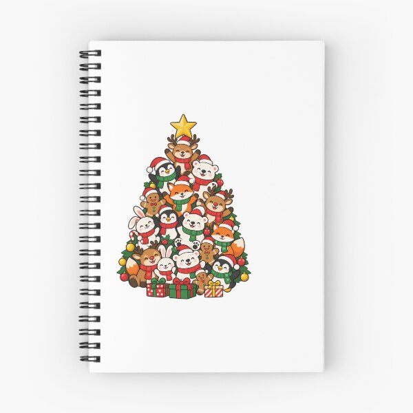 Item preview, Christmas Animal Friends Stacked into a Festive Tree designed and sold by skyartdesign.