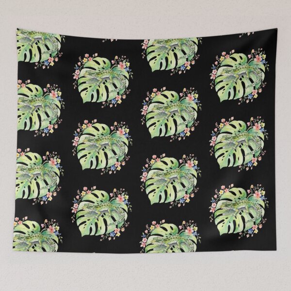 Item preview, Cute Leopard Gecko on Monstera Leaf Watercolor designed and sold by bvdesignart.