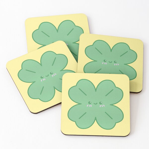 Item preview, Cute Happy Four Leaf Clover designed and sold by tammist.