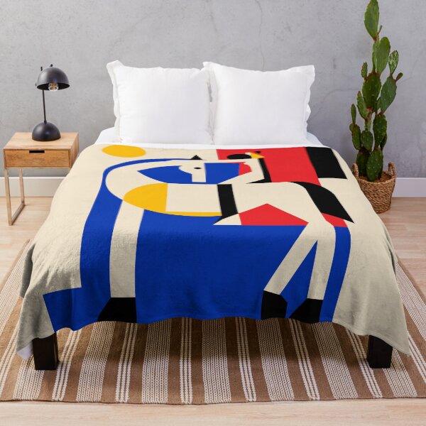 Item preview, Bauhaus Abstract Horse and Rider — Geometric Equestrian Art designed and sold by RamyGallery.