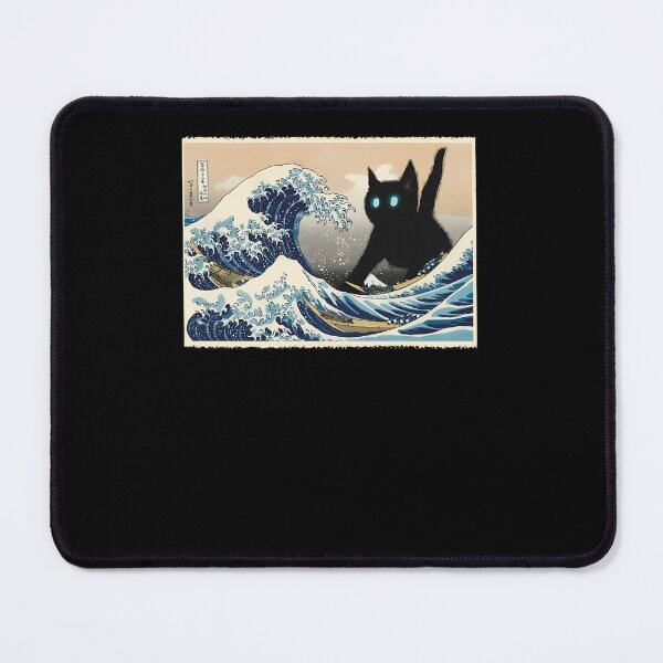 Item preview, The-Great-Wave-Off-Kanagawa-Cat-Attack designed and sold by granwan.