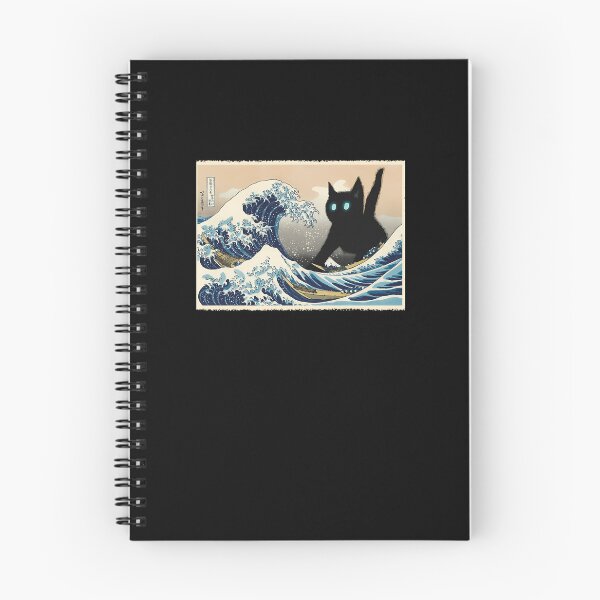 Item preview, The-Great-Wave-Off-Kanagawa-Cat-Attack designed and sold by granwan.