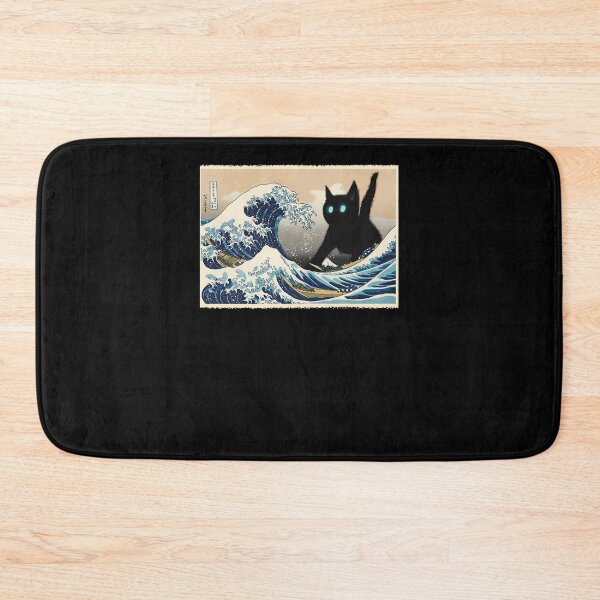 Item preview, The-Great-Wave-Off-Kanagawa-Cat-Attack designed and sold by granwan.