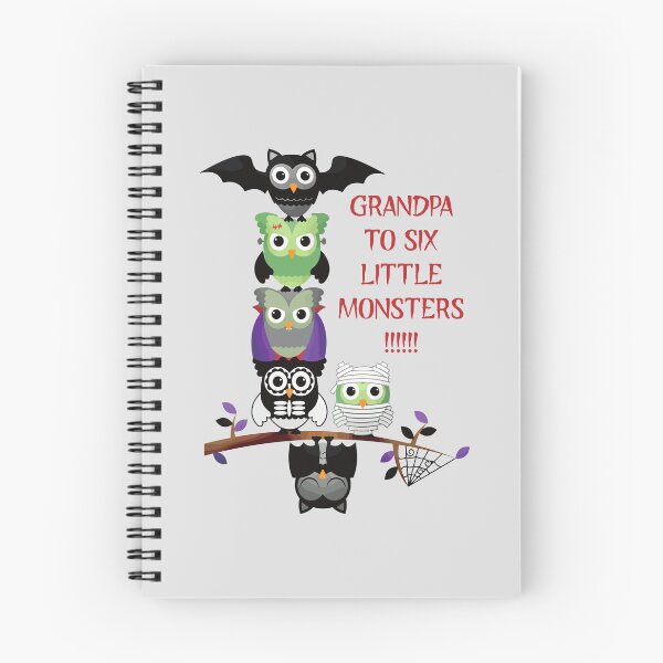 Item preview, Grandpa to Six Little Monsters (on Lt. Grey) designed and sold by PawsitiveMum3.