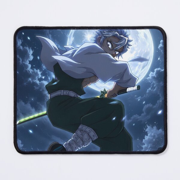 Item preview, Sanemi Shinazugawa Demon Slayer Full Moon Leap designed and sold by SolenneAzur.
