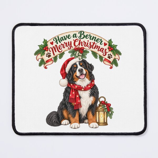 Artikelvorschau, Ein frohes Weihnachtsfest für Ihren Berner Sennenhund! entworfen und verkauft von badburropress.