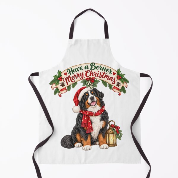 Item preview, Have a Berner Merry Christmas Bernese Mountain Dog designed and sold by badburropress.