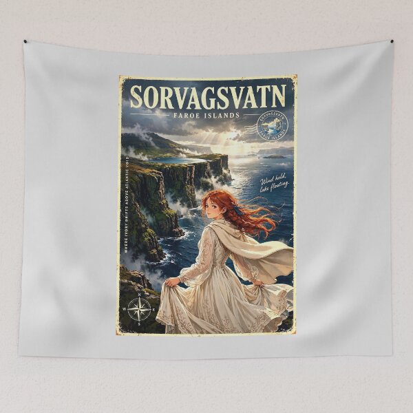 Item preview, Faroe Islands — Sørvágsvatn — The Lake Above the Atlantic designed and sold by DibujandoPorfa.