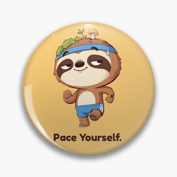 Item preview, Funny Sloth Jogger Pace Yourself Running designed and sold by Tiny Ambitions.
