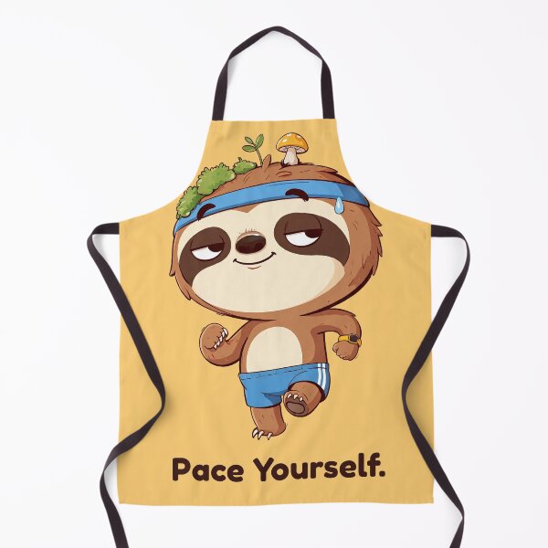 Item preview, Funny Sloth Jogger Pace Yourself Running designed and sold by Tiny Ambitions.