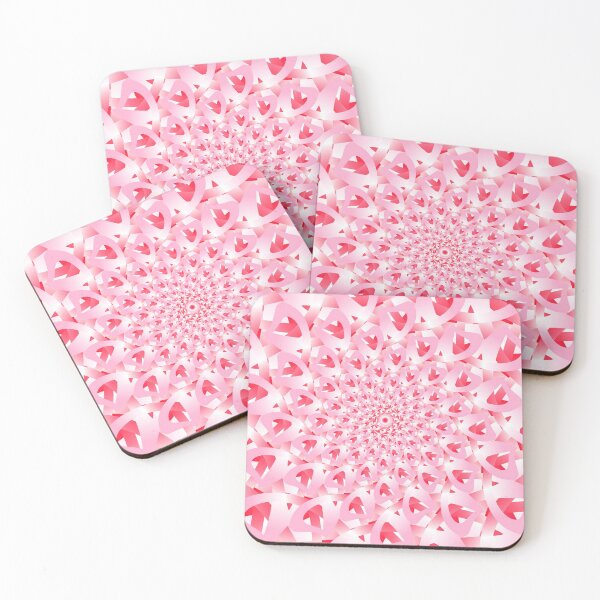 Item preview, Rose Pink Geometric Abstract Spiral Flower 2 designed and sold by Elsy's Art.