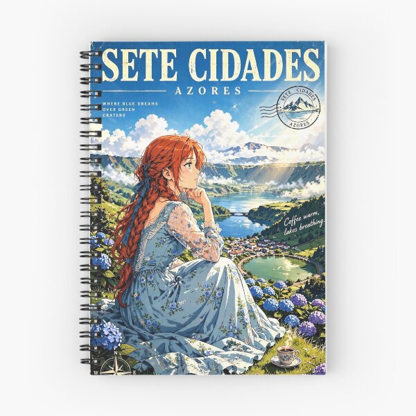 Item preview, Portugal — Sete Cidades — Coffee Above the Emerald Lakes designed and sold by DibujandoPorfa.
