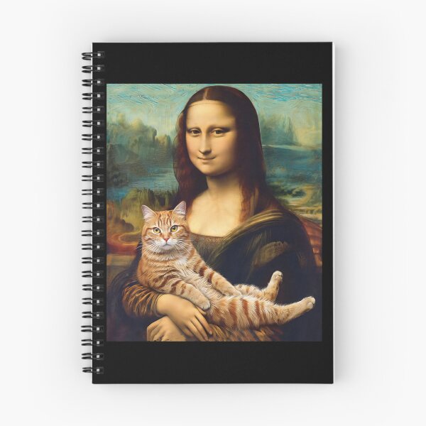 Artikelvorschau, Mona Lisa hält Katze (lustig) entworfen und verkauft von studio-ssaam.