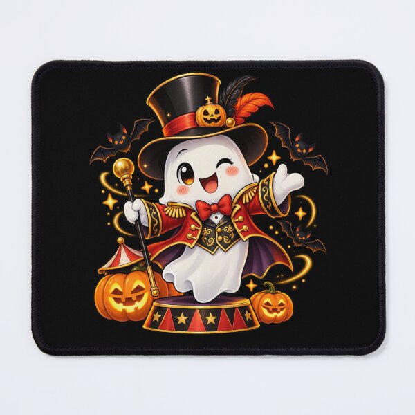 Item preview, Halloween Ringmaster Ghost – Cute Spooky Circus Art designed and sold by aliyehc.