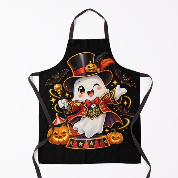 Item preview, Halloween Ringmaster Ghost – Cute Spooky Circus Art designed and sold by aliyehc.