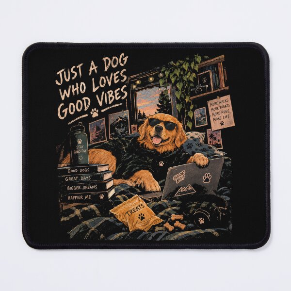 Item preview, Just A Dog Who Loves Good Vibes - Cozy Golden Retriever Hoodie Streetwear designed and sold by GenZFashion000.