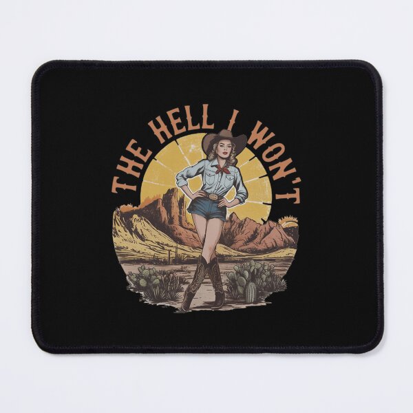 Item preview, Funny The Hell I Won'T Cowgirl designed and sold by ChibiPalsCo.