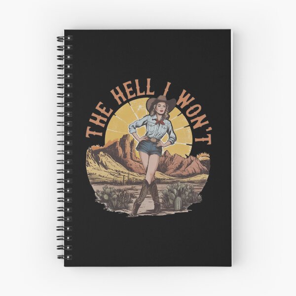 Item preview, Funny The Hell I Won'T Cowgirl designed and sold by ChibiPalsCo.
