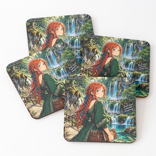 Item preview, Croatia — Plitvice Lakes — Walking Through a Forest of Waterfalls designed and sold by DibujandoPorfa.