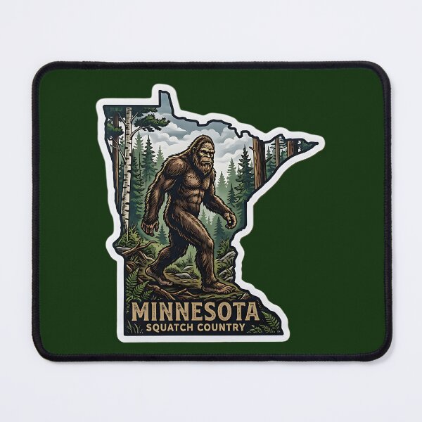 Item preview, Minnesota Squatch Country Bigfoot Sasquatch North Woods designed and sold by FrozenFits.