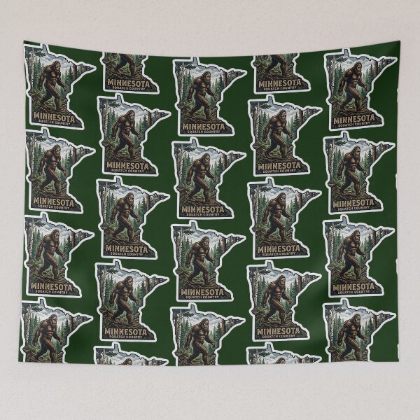 Item preview, Minnesota Squatch Country Bigfoot Sasquatch North Woods designed and sold by FrozenFits.