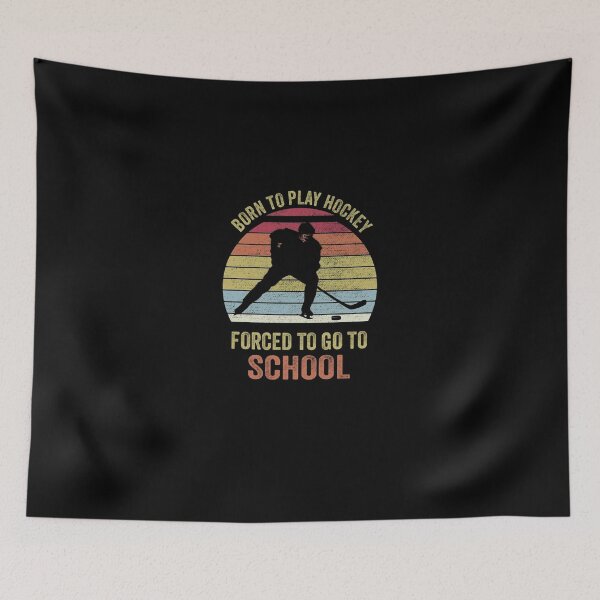 Item preview,  Funny Ice Hockey Player Retro Striped Sunset Slogan designed and sold by UdoPopp.