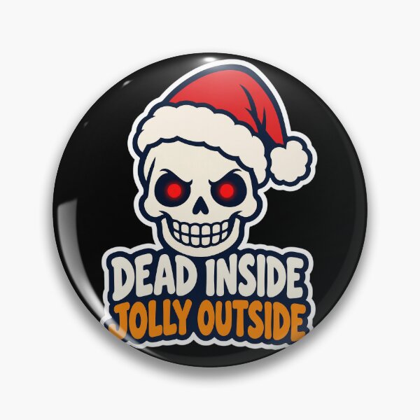 Item preview, Dead Inside Jolly Outside Skull Santa Hat designed and sold by SimpAndDesign.