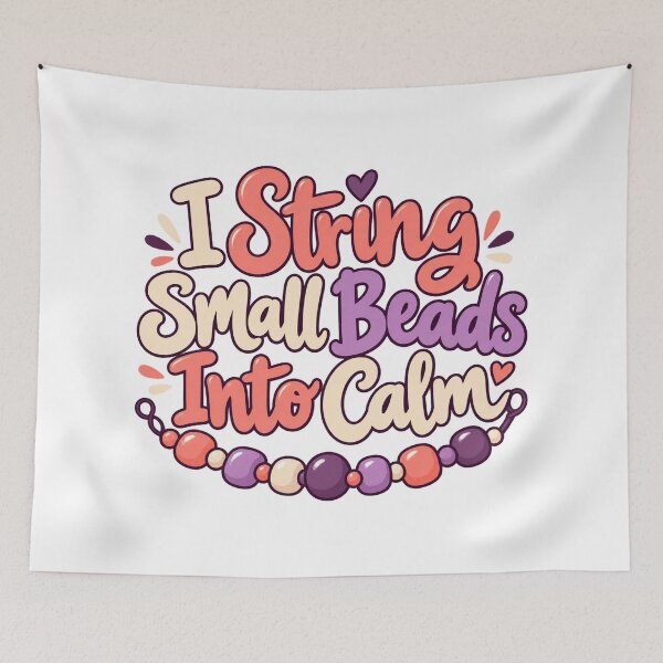 Item preview, Small Beads Into Calm Decorative Craft Letters designed and sold by Bikivuno.