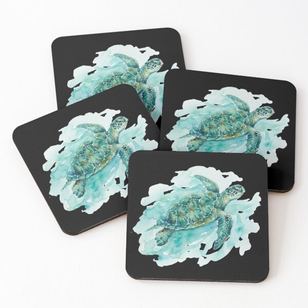 Item preview, Beautiful Watercolor Sea Turtle Ocean Art designed and sold by bvdesignart.