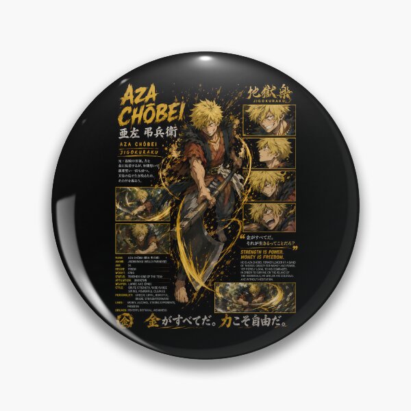 Item preview, Aza Chobei Gold Manga Panel Design designed and sold by SirLivy.