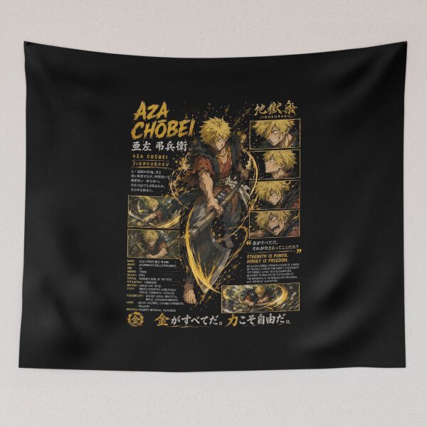 Item preview, Aza Chobei Gold Manga Panel Design designed and sold by SirLivy.