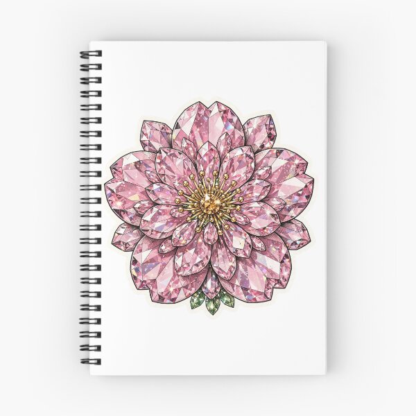 Item preview, Pink Cherry Blossom Crystal Sticker - Rose Quartz Flower designed and sold by FineLineBotanical .