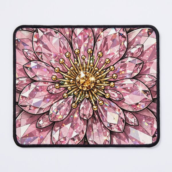 Item preview, Pink Cherry Blossom Crystal Sticker - Rose Quartz Flower designed and sold by FineLineBotanical .