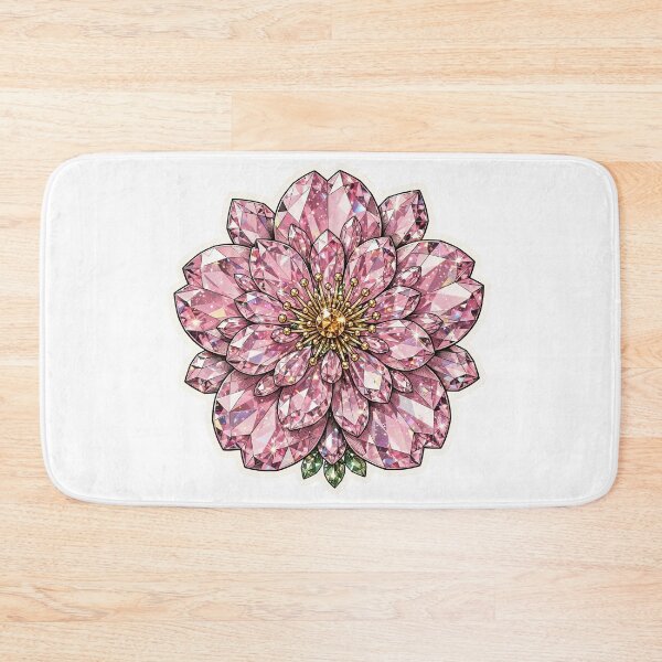 Item preview, Pink Cherry Blossom Crystal Sticker - Rose Quartz Flower designed and sold by FineLineBotanical .