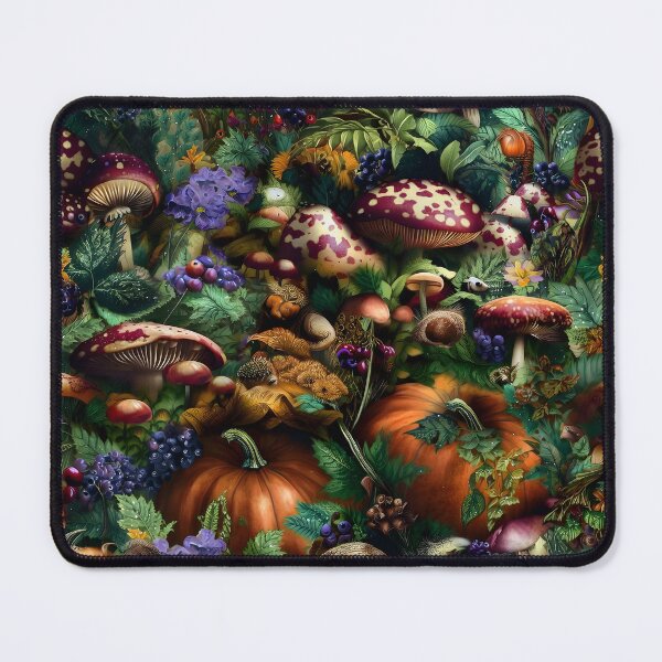 Item preview, Witchy Cottagecore Mushrooms and Pumpkins – Enchanted Autumn designed and sold by ViktoriaARose.