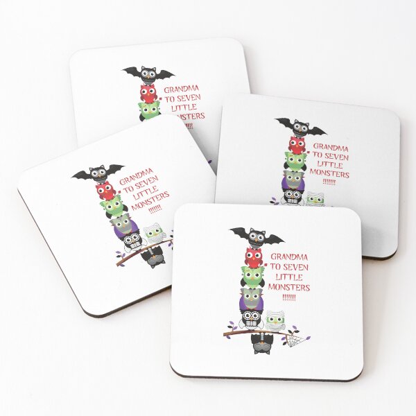 Item preview, Grandma to Seven Little Monsters (on White) designed and sold by PawsitiveMum3.