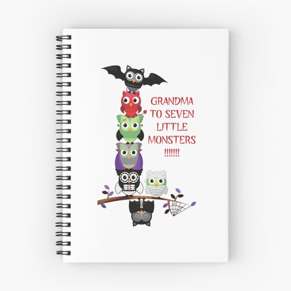Item preview, Grandma to Seven Little Monsters (on White) designed and sold by PawsitiveMum3.