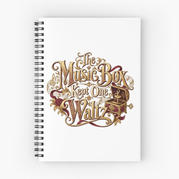 Item preview, Music Box Kept One Waltz Ornamental Lettering designed and sold by Bikivuno.