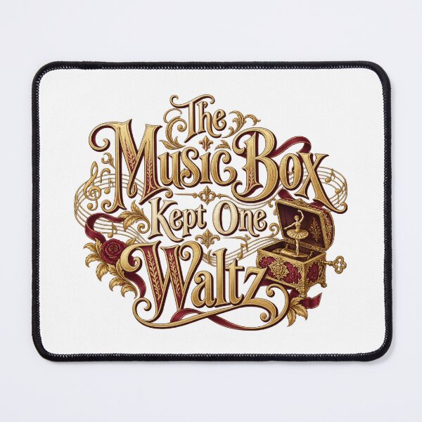 Item preview, Music Box Kept One Waltz Ornamental Lettering designed and sold by Bikivuno.