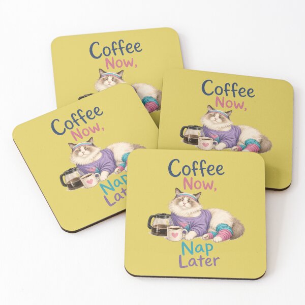 Item preview, Coffee Now Nap Later designed and sold by prettykaler.