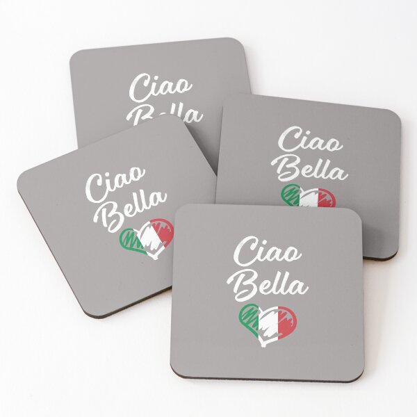 Item preview, Ciao Bella Italian Heart Script Text T-Shirt-21 designed and sold by AnjasSantel.