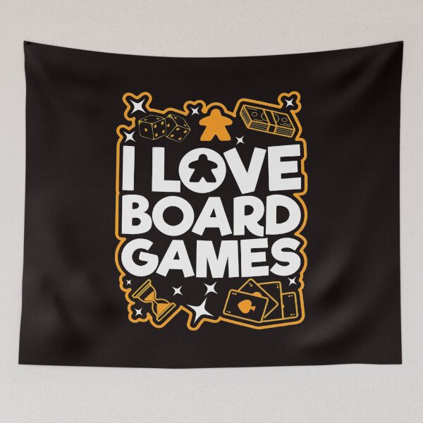 Item preview, I Love Board Games Retro Distressed Gaming designed and sold by ASTRAXO.