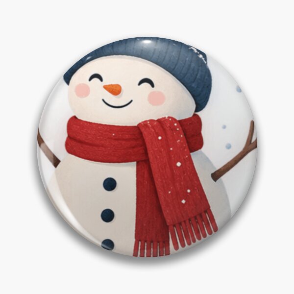 Item preview, Cute Snowman Winter – Cozy Red Scarf Minimalist Snow Art designed and sold by meghnad.