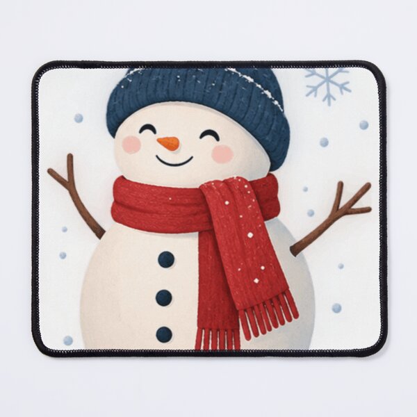 Item preview, Cute Snowman Winter – Cozy Red Scarf Minimalist Snow Art designed and sold by meghnad.